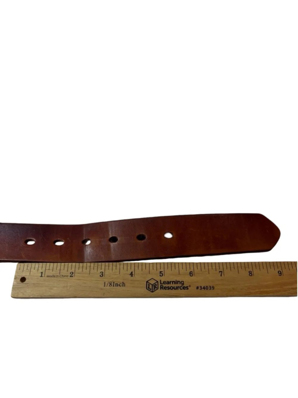 Bullko Brown Genuine Leather Belt Minimalist Heritage Workwear